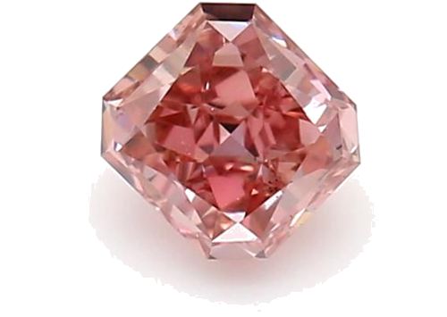 0.33 carat Fancy Intense  Pink-SI1 Natūralus Radiant Deimantas (1)