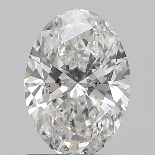 0.9 carat F-SI2 Natūralus Oval Deimantas (1)