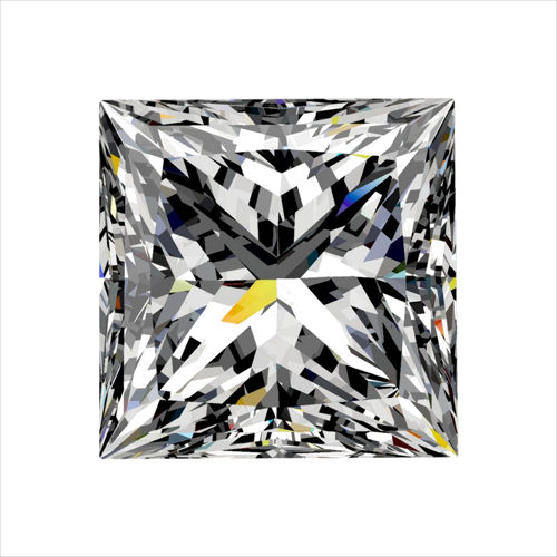 0.31 carat E-SI1 Natūralus Princess Deimantas (1)