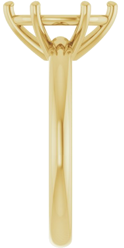 Sužadėtuvių Žiedas 14k yellow gold Oval 10mm x 8mm (4)