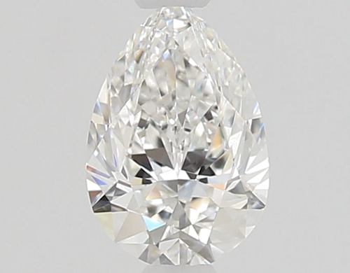 0.56 carat F-VVS1 Natūralus Pear Deimantas (1)