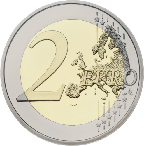 2022 Luksemburga Erasmus 35 gadi 2 eiro BU monēta kartē (4)