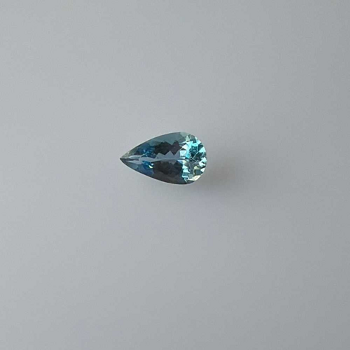 0.68 carat BLUE Pear Aquamarine (1)