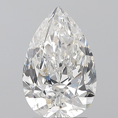 2.01 carat D-SI2 Natūralus Pear Deimantas (1)