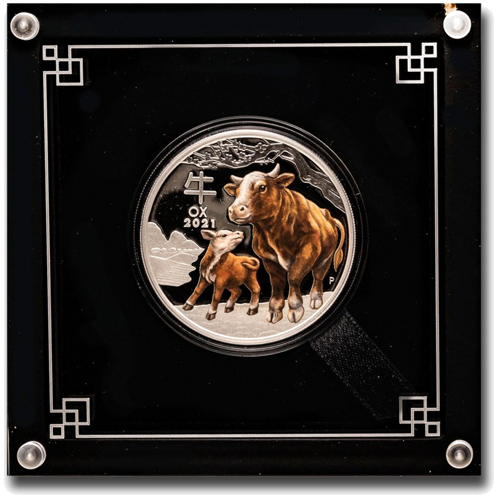 1 oz Год Быка 2021 (Lunar III) Австралия серебряная монета (3)