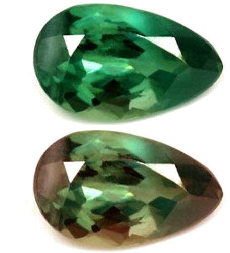 0.38 carat GREEN Pear Alexandrite (1)