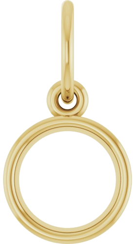 Pakabukas „Bezel-Set Solitaire Charm“ 14k yellow gold Round 6.5mm (1)