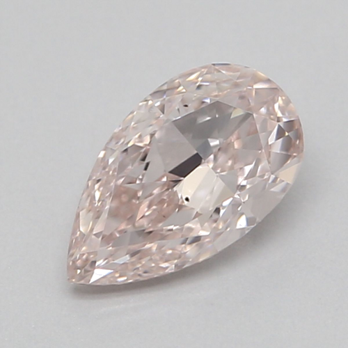 0.5 carat Fancy Light Orangey Pink-VS2 Natūralus Pear Deimantas (1)