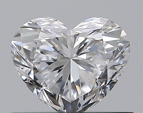 0.53 carat D-SI1 Natūralus Heart Deimantas (1)