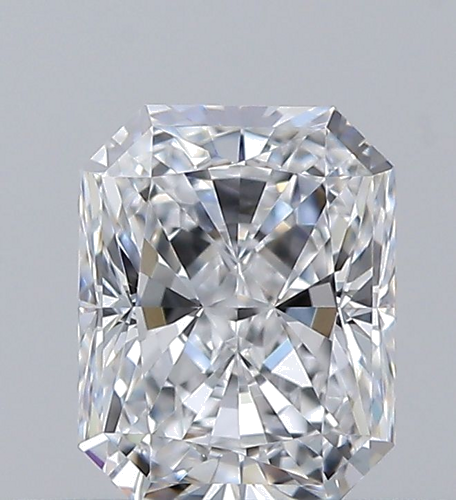0.51 carat D-VVS2 Natūralus Radiant Deimantas (1)