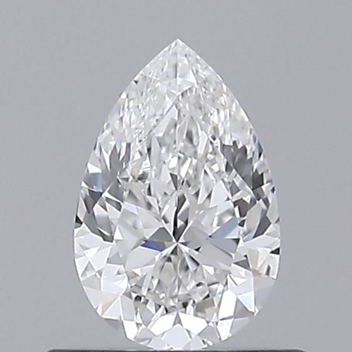 0.5 carat F-VVS2 Natūralus Pear Deimantas (1)
