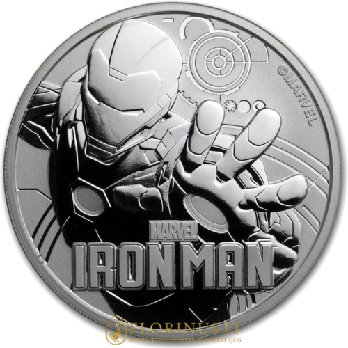 2018 Iron Man, Tuvalu 1 dollar 1 oz silver coin (1)