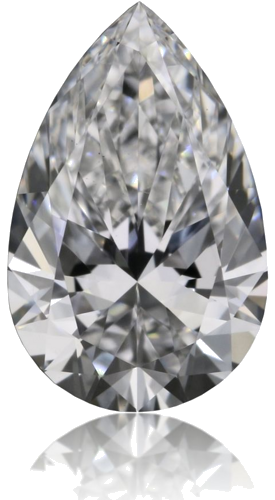 0.53 carat D-VS1 Natūralus Pear Deimantas (1)