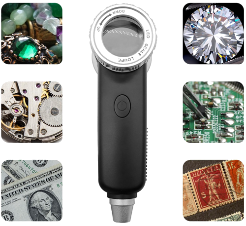 Многофункциональная лупа для анализа минералов 30x (8)