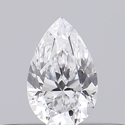 0.18 carat D-VVS2 Natūralus Pear Deimantas (1)
