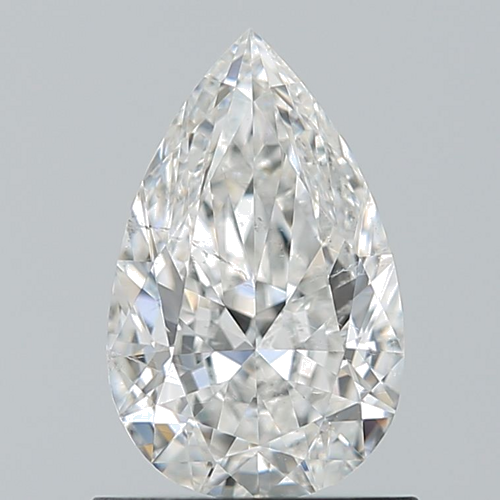 0.9 carat F-SI2 Natūralus Pear Deimantas (1)