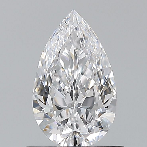 0.7 carat D-VS1 Natūralus Pear Deimantas (1)