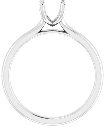 Platinum Oval 7x5 mm Solitaire Engagement Ring Mounting (2)