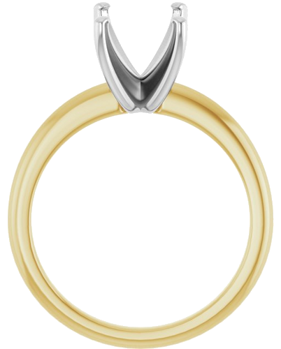 Sužadėtuvių Žiedas „Solitaire“ 585 Baltojo Ir Geltonojo Aukso Emerald 9mm x 7mm (2)