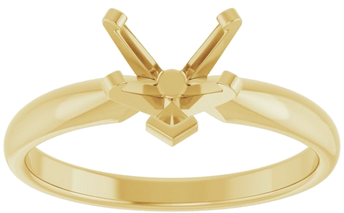 Sužadėtuvių Žiedas „Solitaire“ 14k yellow gold Heart 6.5mm (3)