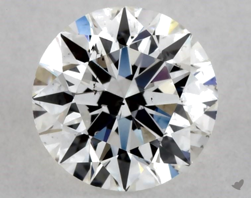 0.51 carat F-SI1 Excellent cut Natūralus Round Deimantas (1)