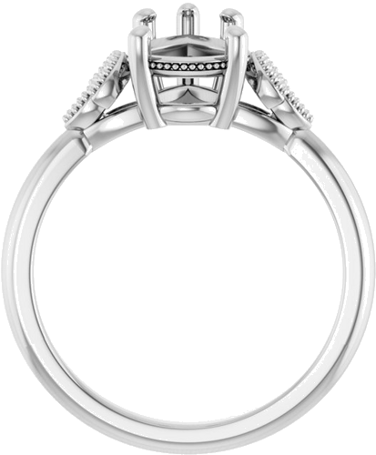 Sužadėtuvių Žiedas „Solitaire“ 14k white gold Pear 10mm x 7mm (2)