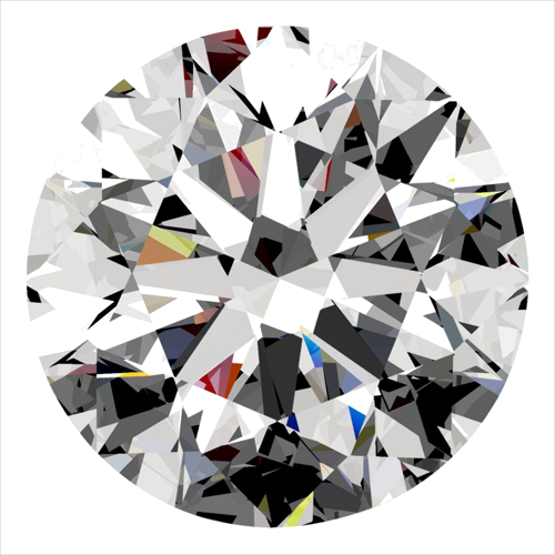 0.38 carat F-SI1 Excellent cut Natūralus Round Deimantas (1)