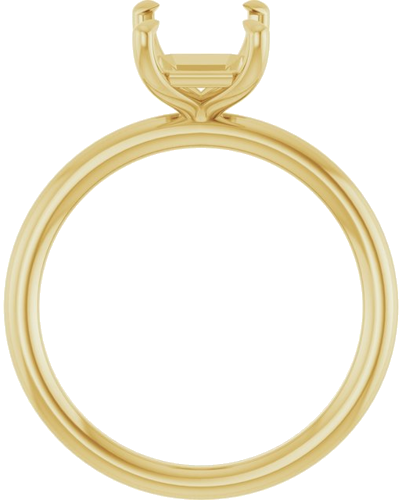 Sužadėtuvių Žiedas „Claw-Prong Solitaire“ 14k yellow gold Emerald 8.5mm x 6.5mm (2)