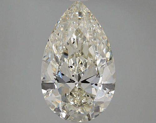 3.5 carat K-SI2 Natūralus Pear Deimantas (1)