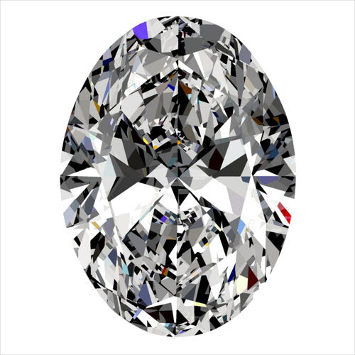 0.3 carat F-VVS1 Natūralus Oval Deimantas (1)