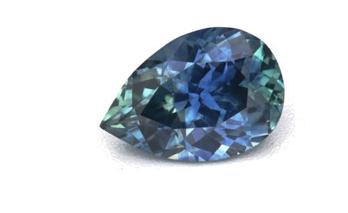 0.58 carat GREEN Pear Safyras (1)