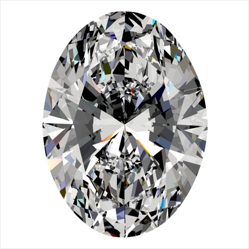 0.57 carat G-VS1 Natūralus Oval Deimantas (1)