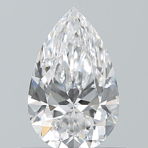 0.7 carat D-SI1 Natūralus Pear Deimantas (1)
