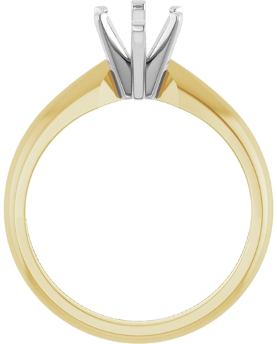 Sužadėtuvių Žiedas „Solitaire“ 14k yellow/white gold Marquise 10.5mm x 5.5mm (2)
