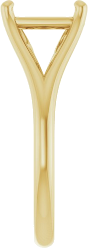 Sužadėtuvių Žiedas „Solitaire“ 585 Geltonojo Aukso Emerald 8mm x 6mm (4)