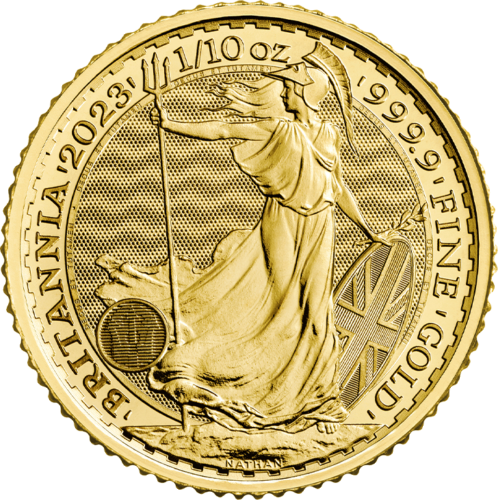 1/10 oz Britannia 2023 Karolis III auksinė moneta (Naujas karalius) (1)
