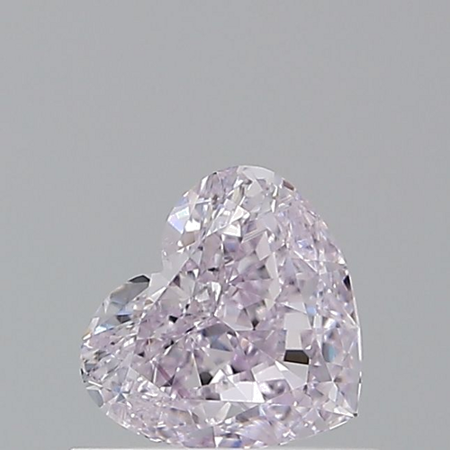 0.5 carat Fancy Light Pinkish Purple-VS2 Natūralus Heart Deimantas (1)