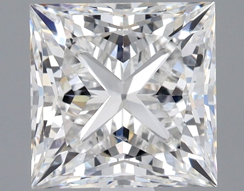 2.01 carat D-SI1 Natūralus Princess Deimantas (1)
