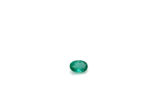 0.45 carat GREEN Oval Smaragdas (1)