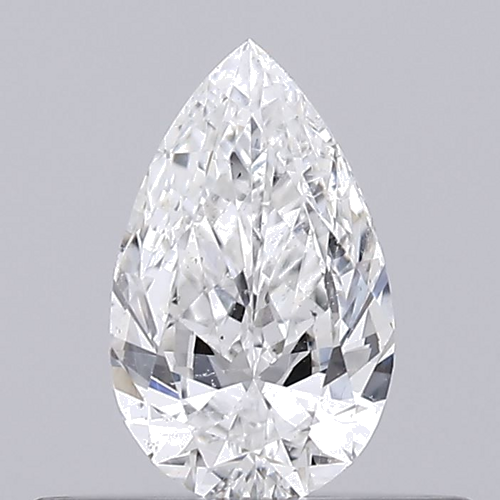 0.25 carat F-SI2 Natūralus Pear Deimantas (1)