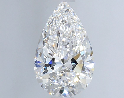1.0 carat D-VS2 Natūralus Pear Deimantas (1)