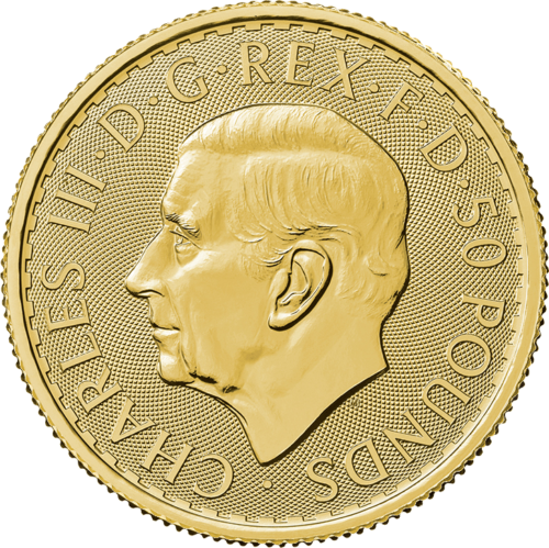 1/10 oz Britānija 2023 Čārlzs III zelta monēta (Jaunais karalis) (2)
