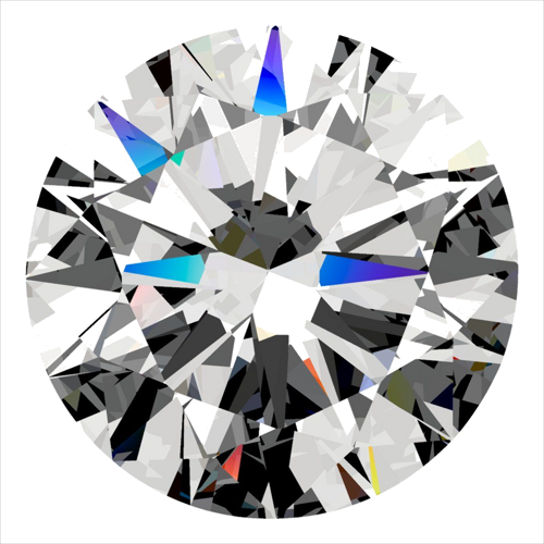0.3 carat F-SI1 GD cut Natūralus Round Deimantas (1)