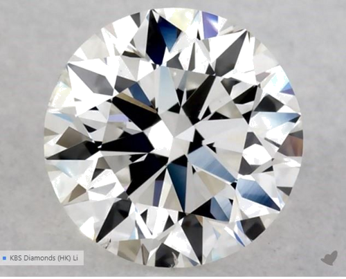 0.5 carat G-VS2 Excellent cut Natūralus Round Deimantas (1)