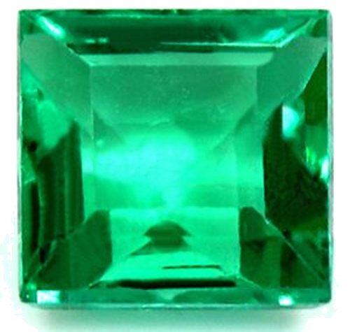 0.66 carat GREEN Square Smaragdas (1)