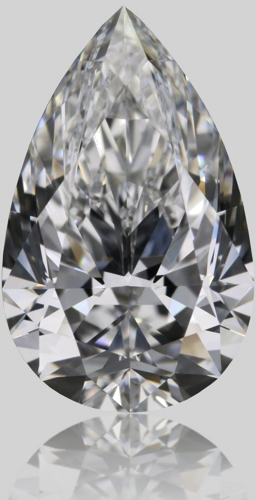 1.52 carat D-VVS2 Natūralus Pear Deimantas (1)