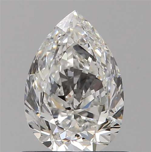 0.69 carat F-VVS1 Natūralus Pear Deimantas (1)
