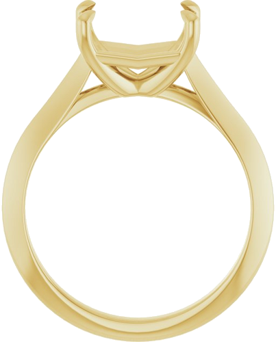 Sužadėtuvių Žiedas „Solitaire“ 585 Geltonojo Aukso Emerald 9mm x 7mm (2)