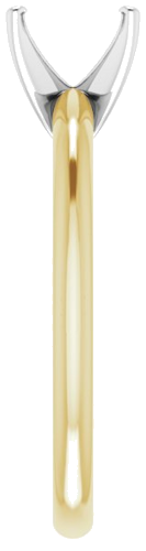 Sužadėtuvių Žiedas „Solitaire“ 585 Baltojo Ir Geltonojo Aukso Emerald 6mm x 4mm (4)