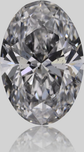 0.3 carat D-SI2 Natūralus Oval Deimantas (1)
